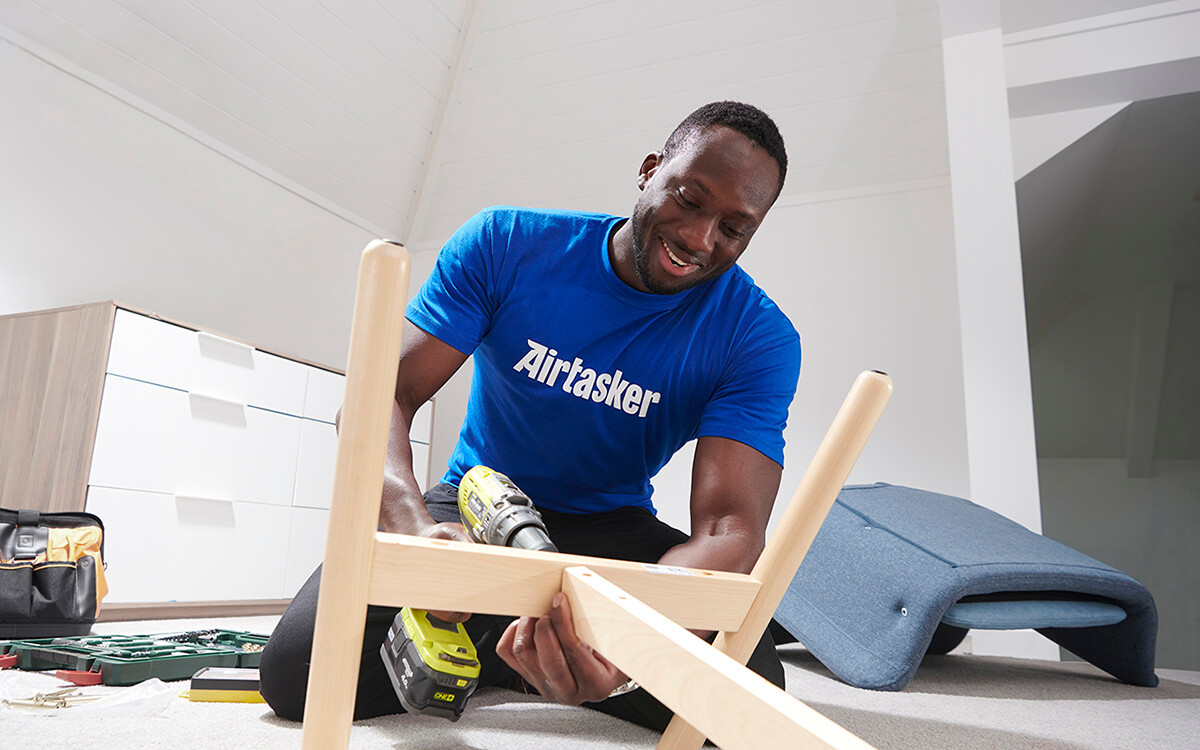 Tasker performing a Furniture Assembly job.