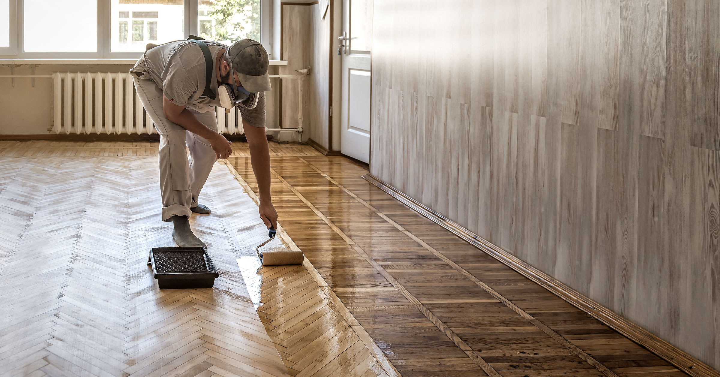 Tasker performing a Flooring job.