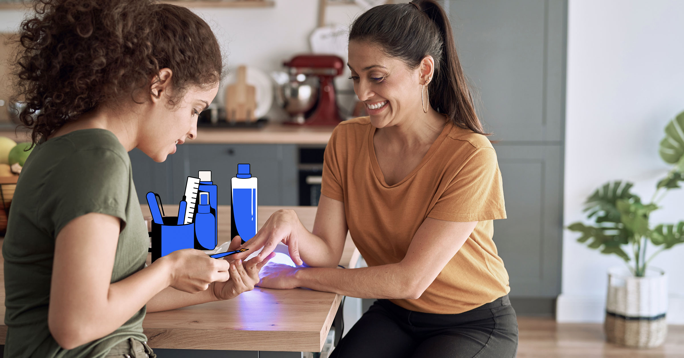 Tasker performing a Beauticians job.